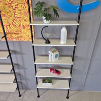 1980er Teleskopregal Bookshelf Spannregal Regal 5 Tablar D