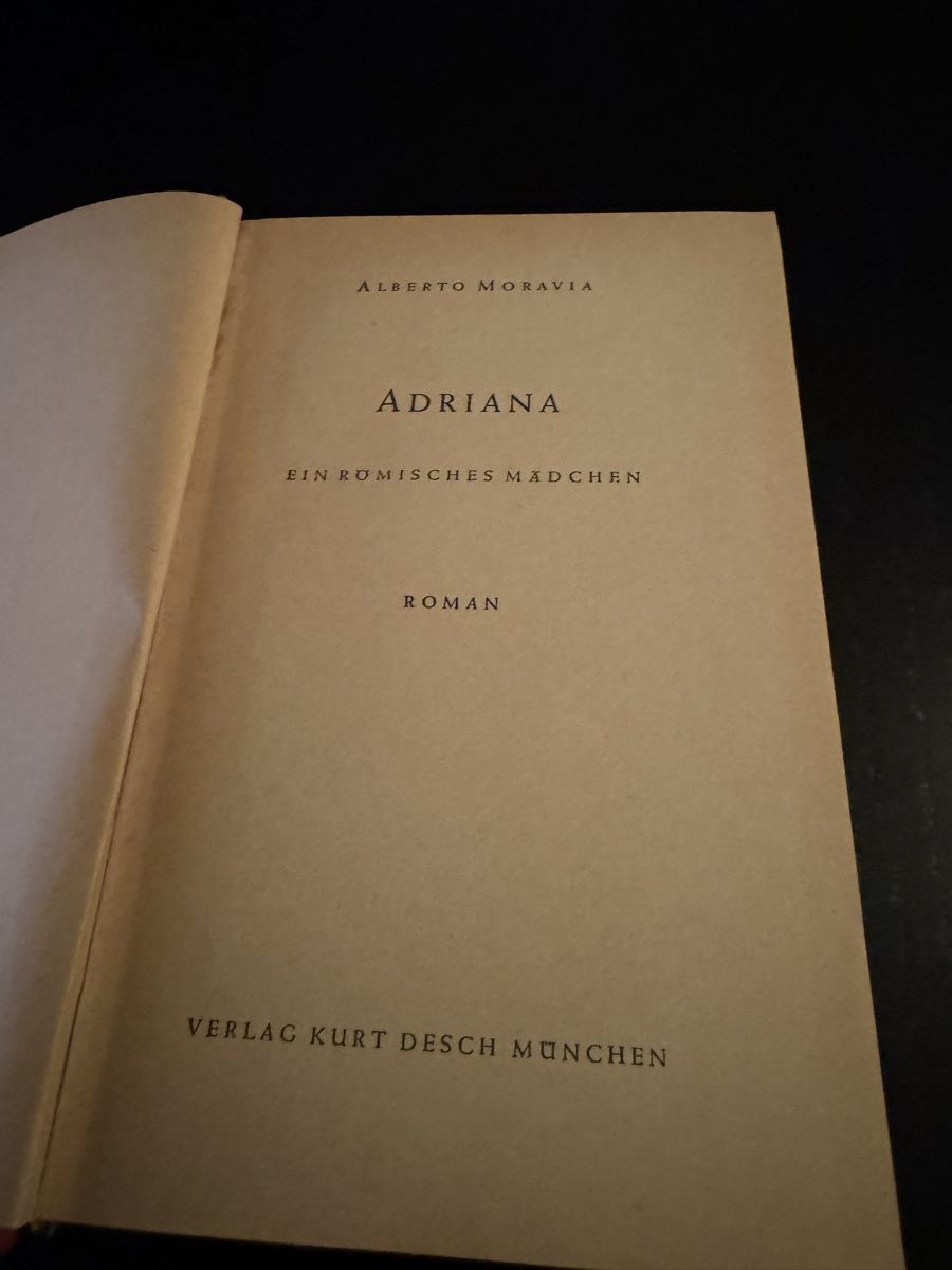 Libri: Alberto Moravia - Adriana – Usato da Erstfeld venduto da Mario_boe0 1