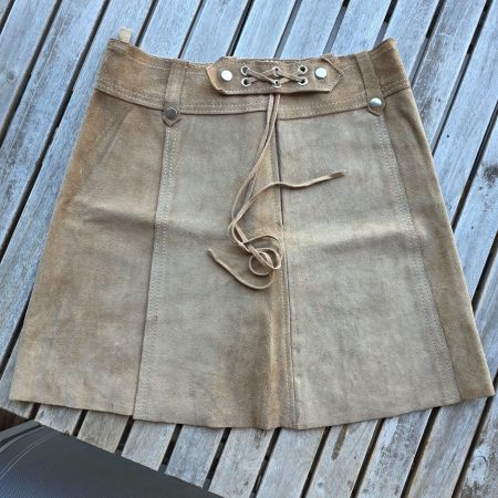 🐸 WILDLEDERROCK LEDERJUPE JUPE ROCK AUS LEDER S