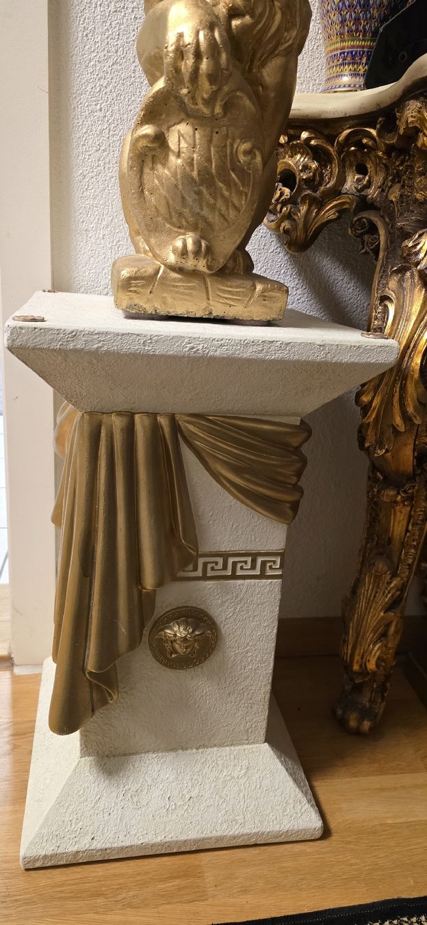 Tutte le decorazioni: 2 Deko Säulen Weiss Gold, mit Medusakopf – Usato da Kaufdorf venduto da Nati-Nati 2