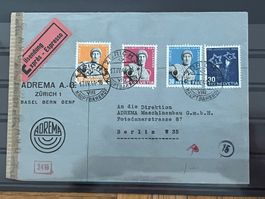 Dekorativer Brief, Satzbrief, Jubilé Olympique 1944