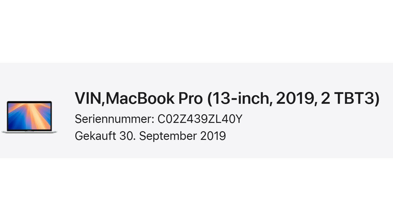 Apple Notebook: MacBook Pro 13" 2019 / 8GB / 128GB SSD / Touch Bar – Usato da Meisterschwanden venduto da Discus0 6