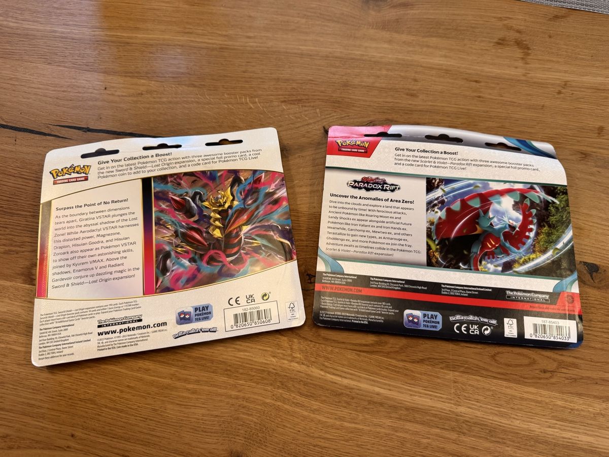 Pokémon Carte collezionabili: Pokémon Lost Origin & Paradox Rift 3er Blister – Nuovo e nell'imballaggio originale da Wohlen b. Bern venduto da wild-thing1 1