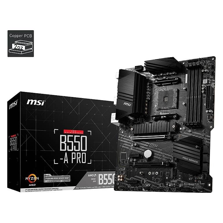 Schede madri: MSI B550-A PRO  AM4 Mainboard – Nuovo e nell'imballaggio originale da Zürich venduto da Ghostanium