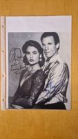Talisa Soto, Robert Davi, Original Autogramm auf Foto in s/w