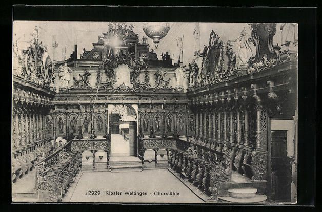 Ansichtskarten: Wettingen, Chorstühle in der Klosterkir – Gebraucht aus Berlin von bartko-reher