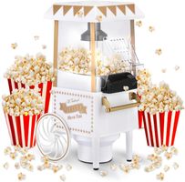 Popcorn Maker Heissluft Retro Popcornmaschine 1200W Schwarz