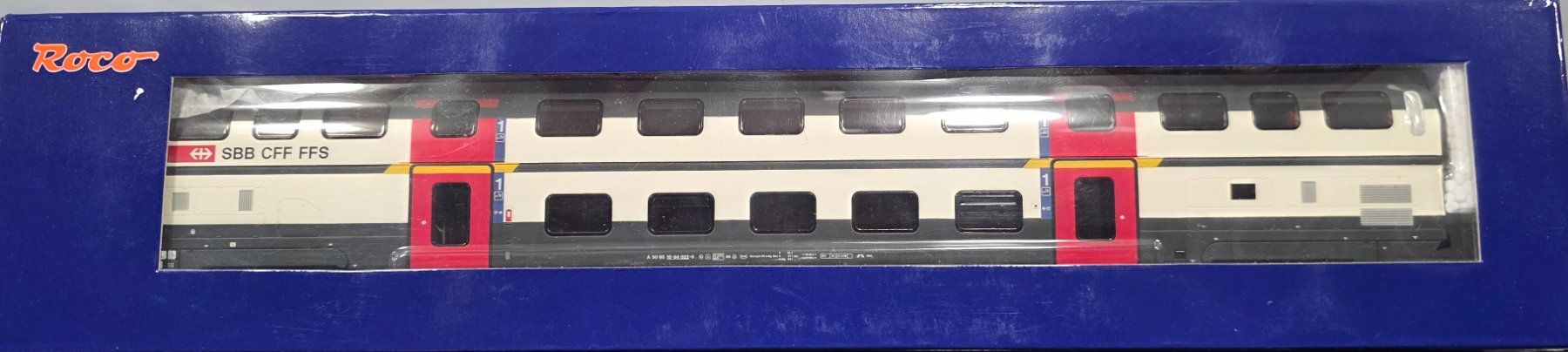 Roco Modellini di ferrovie: Roco SBB IC2000 Dosto 1. Klasse HO AC – Usato da Schwarzenburg venduto da hebusch54