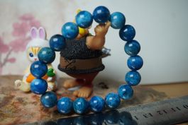 Apatit Blau   Gel Apatit   10mm Kugel Armband TOPSTONE