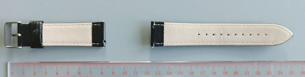 Bracciali & Braccialetti: Nr195 Uhrenband, schwarz Stegbreite 22mm – Nuovo (secondo la descrizione) da Teufen ZH venduto da Deeyou 1