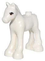 LEGO 11241pb09 White Horse, Friends, Foal
