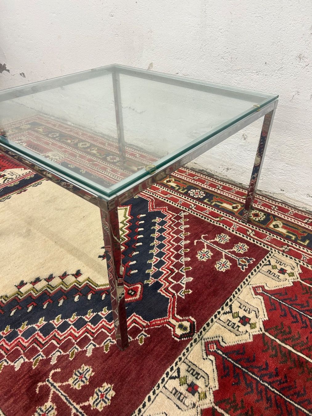 Tavoli: Salontisch Chromstahlgestell mit Glasplatte – Usato da Zürich venduto da Levelart 2