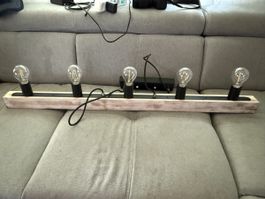 Rustikale 5-flammige Deckenlampe im Industrial-/Vintage-Stil