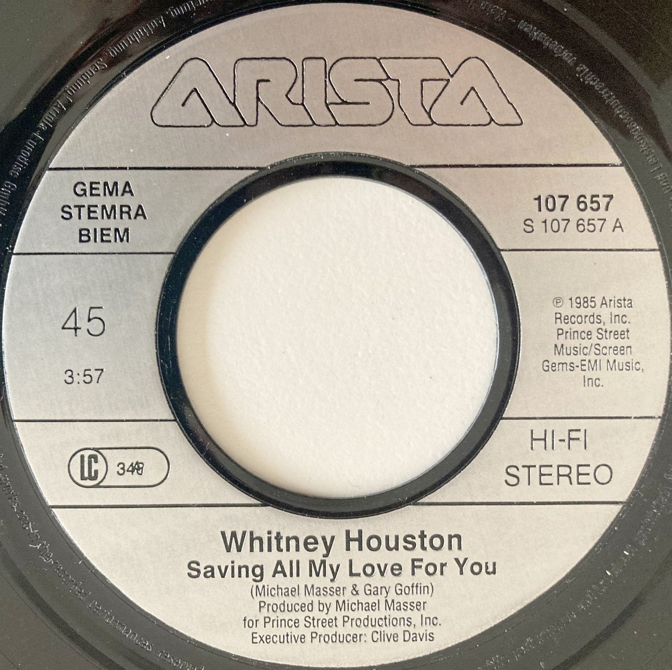 Dischi in vinile: WHITNEY HOUSTON - SAVING ALL MY LOVE FOR YOU – Usato da Bottens venduto da hotter-than-hell 2