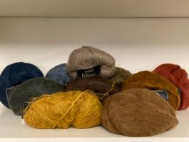 Wolle Set: 10 Stk LANG "Eliane" 70% Mohair