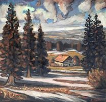 Charles Huguenin (1897-1984) -  Vue du Jura