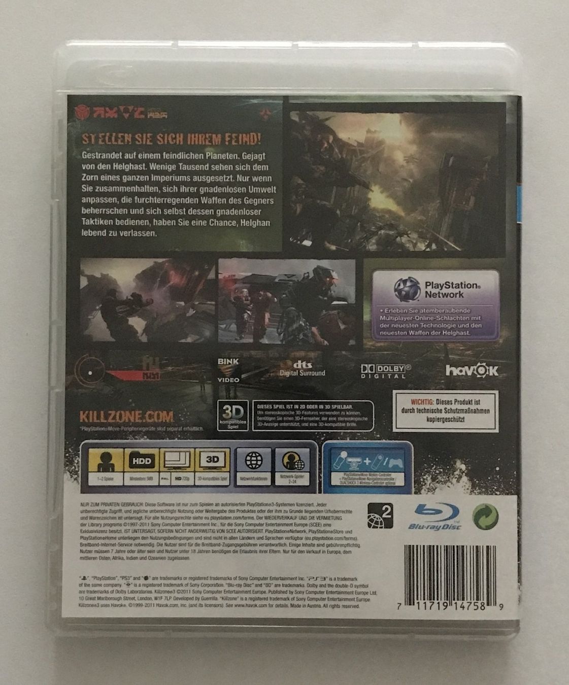 Jeux: PS3 - Killzone 3 – D'occasion à Allschwil par Bullach 2