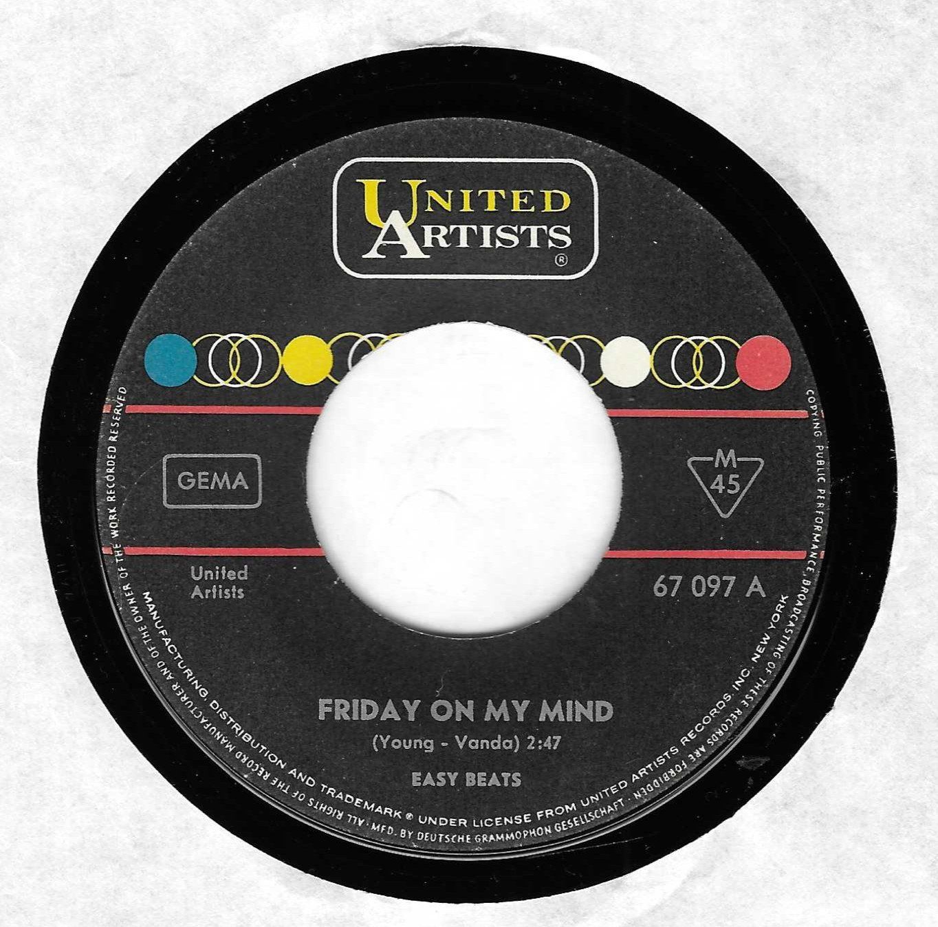 Dischi in vinile: EASY BEATS  -  FRIDAY ON MY MIND  +  MADE MY BED – Usato da Bex venduto da Giorgiob 1