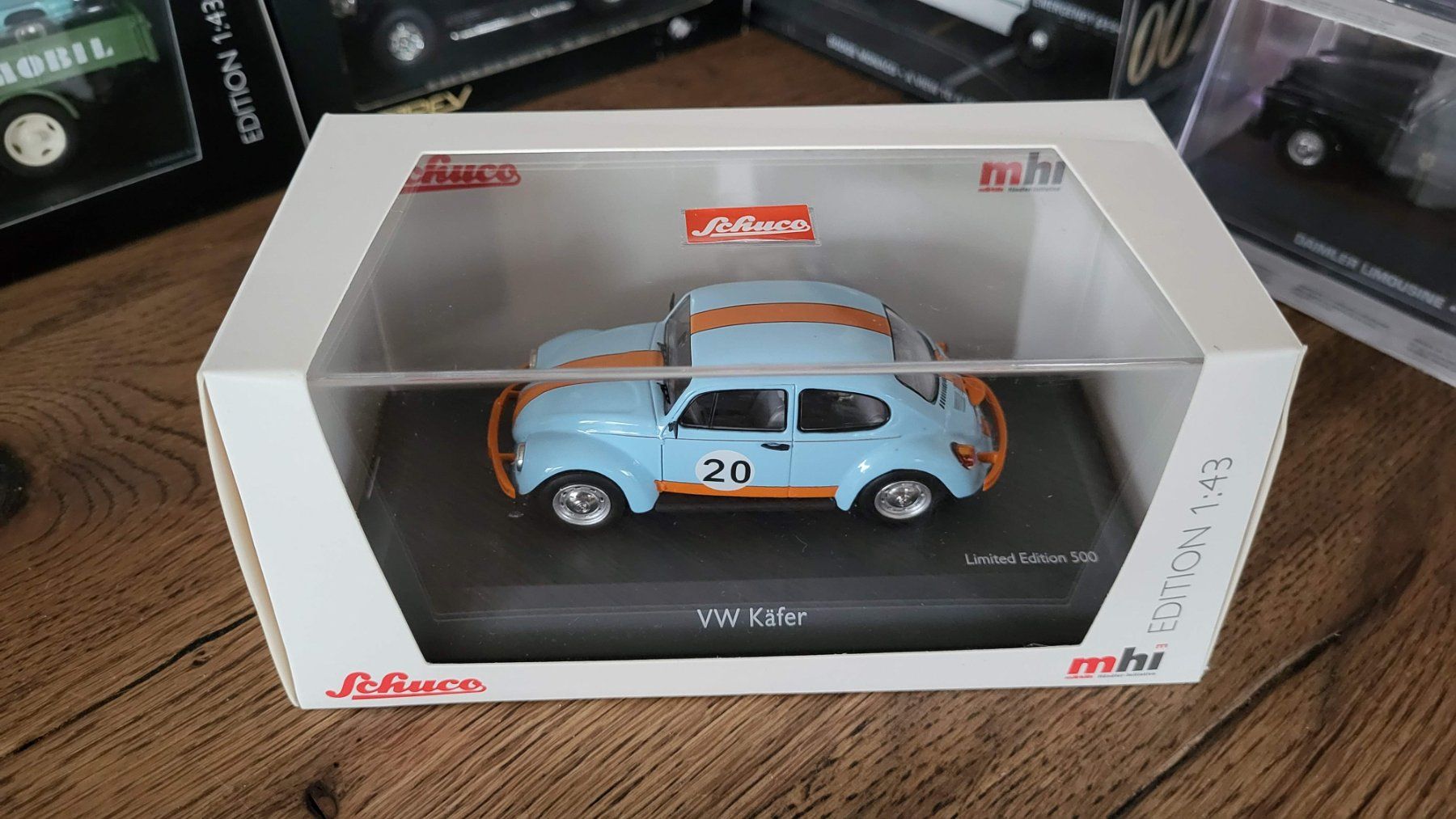 Schuco Modellini d'auto: VW Käfer #20 Gulf Design 1:43 Schuco – Usato da Rothrist venduto da Juana5 5
