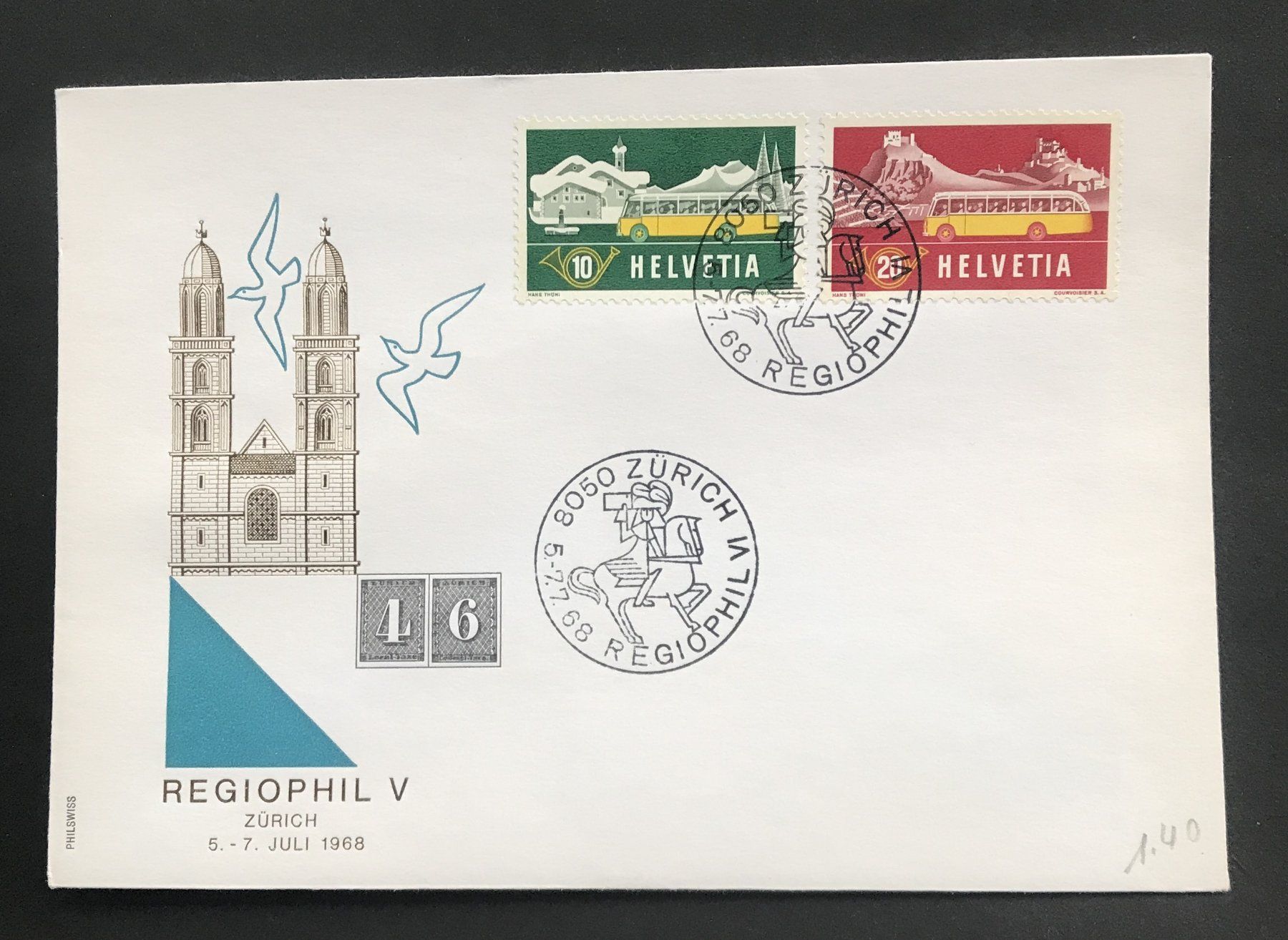 Alle Briefmarken: BRIEFUMSCHLAG 1968 – Gebraucht aus Ostermundigen von Heavenmaus75