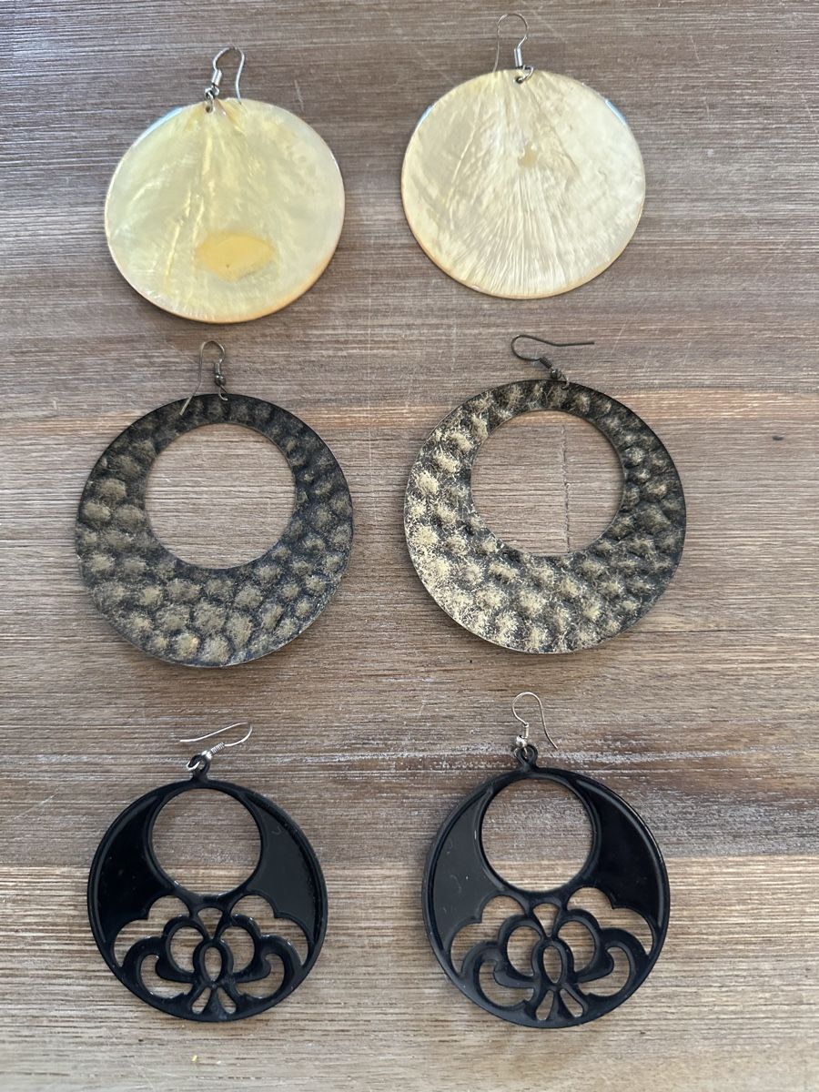 Orecchini pendenti & Orecchini a lobo: ModeSchmuck Ohrhänger - 3 Paar - gross – Usato da Gysenstein venduto da HerZliCHer501 1