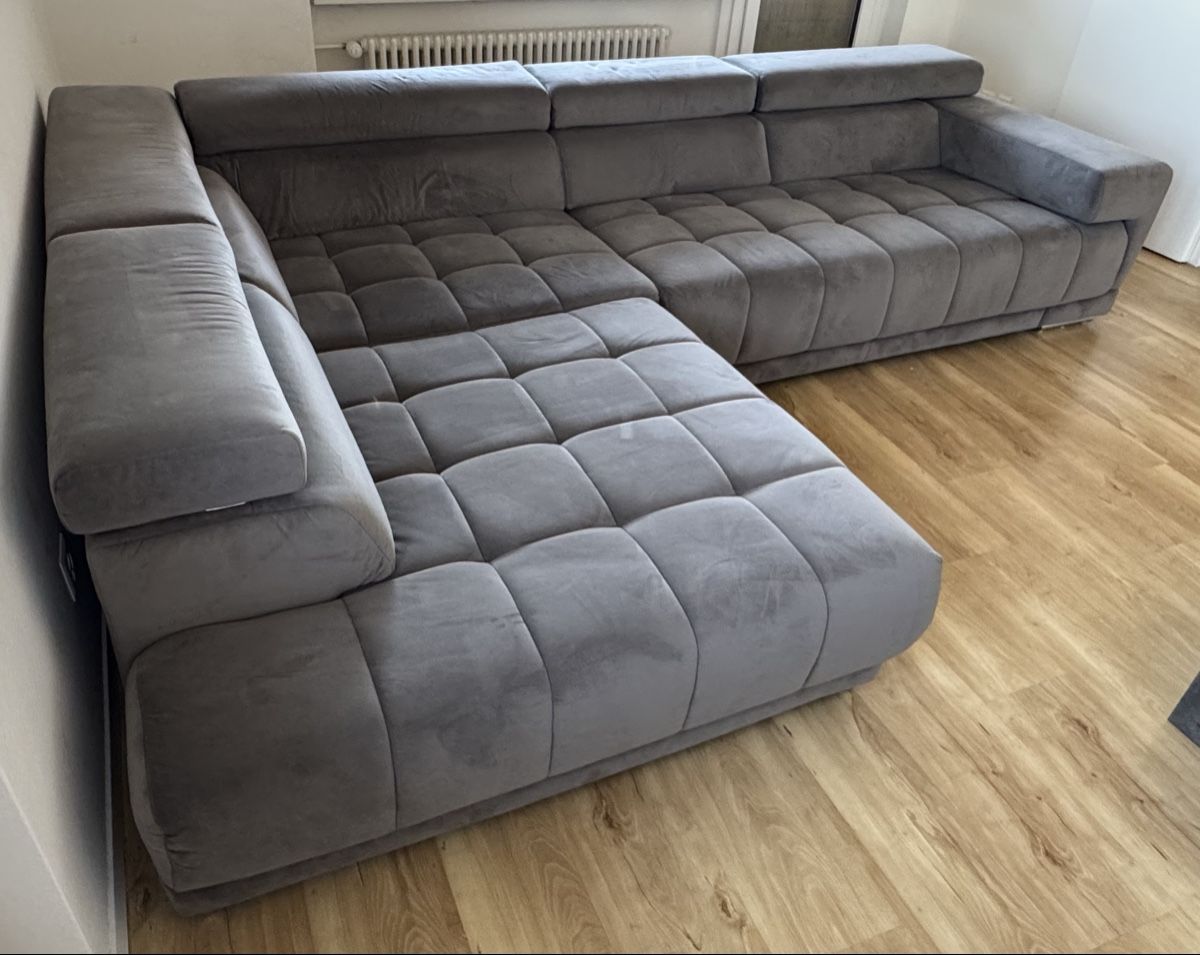 Sofas: Ecksofa grau 325x225cm – D'occasion à Dietlikon par rregue 4