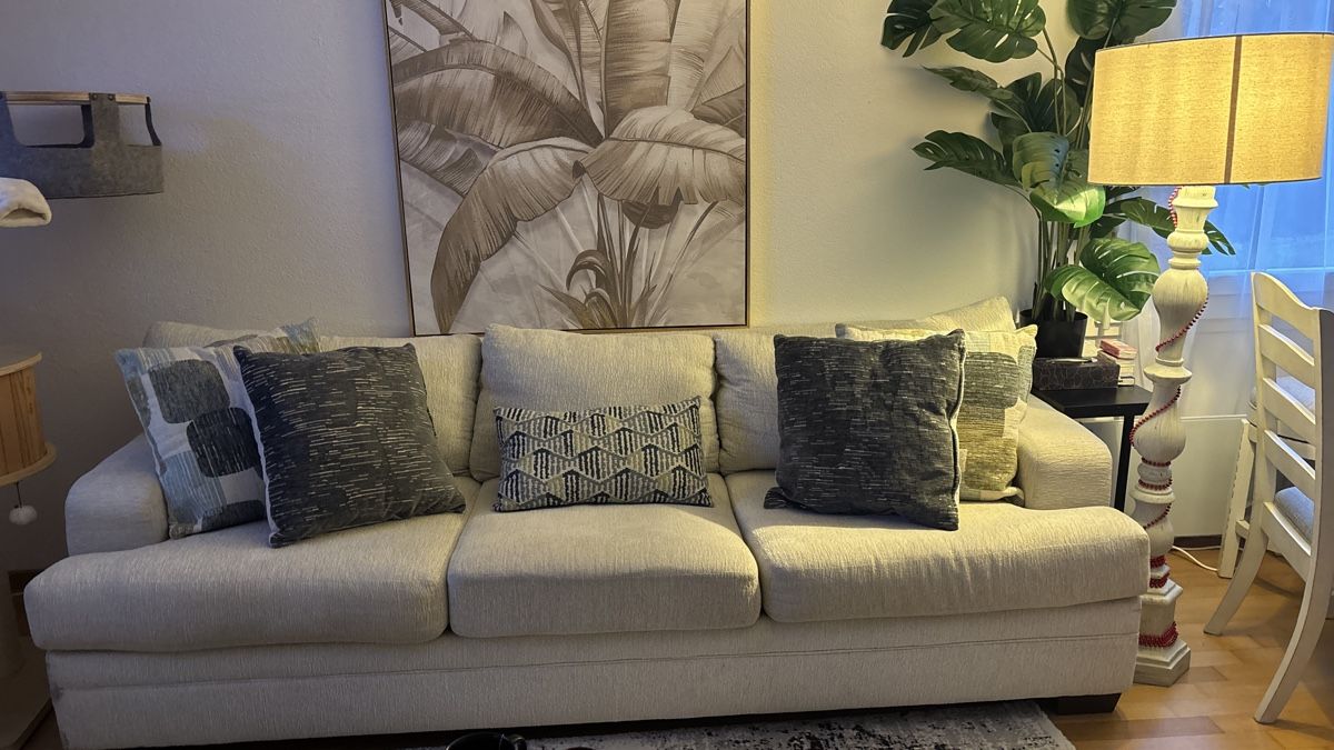 Divani: Sofa Set 3er-Schlafsofa& 2er-Sitz Sofa gross bequem beige – Usato da Fehraltorf venduto da Alexandra076 1