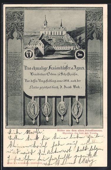 Cartoline postali: Schaffhausen, ehemaliges Frauenkloster S – Usato da Berlin venduto da bartko-reher