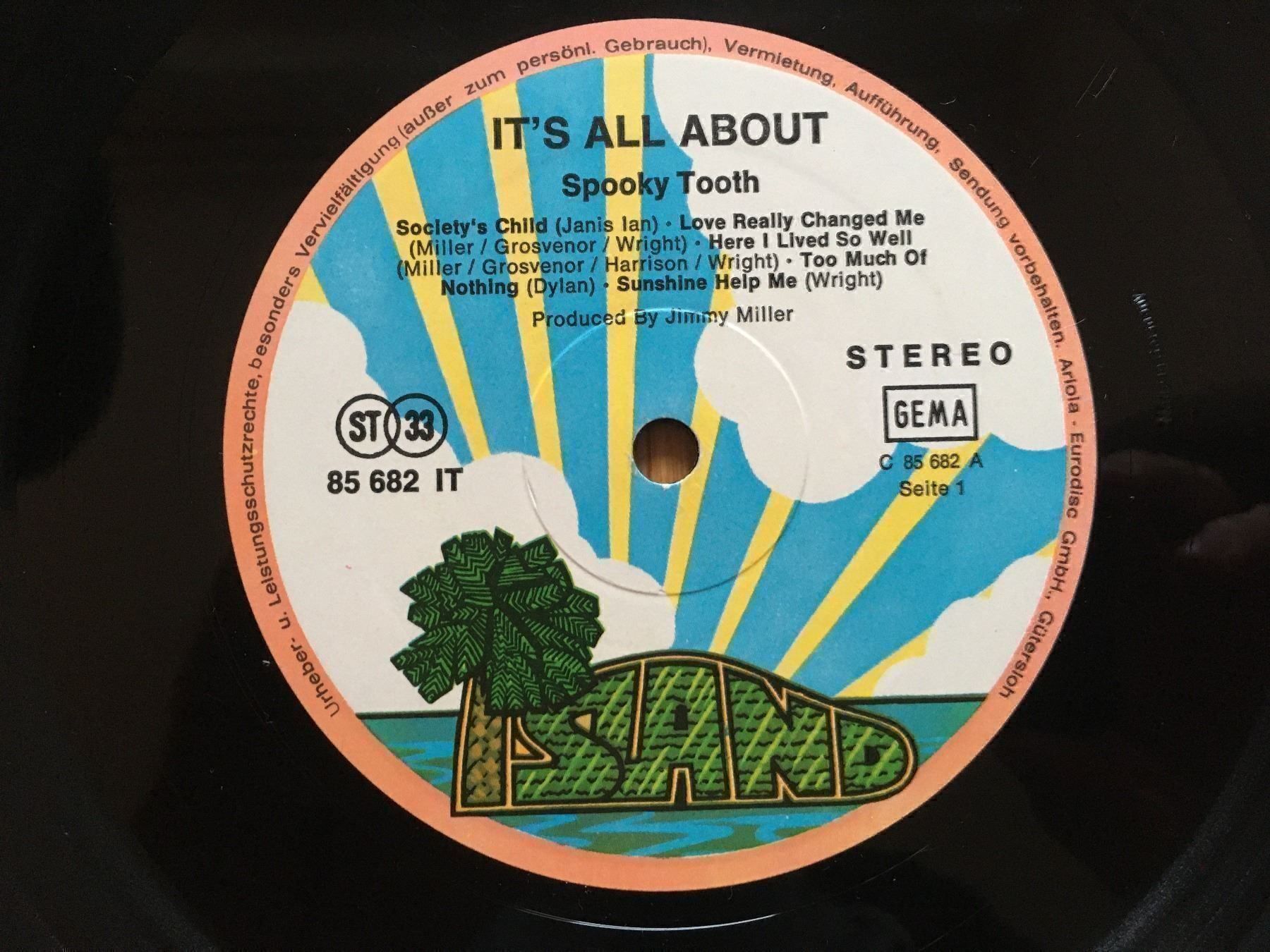 Dischi in vinile: Spooky Tooth – It's All About – Usato da Uster venduto da mojorisin01 2