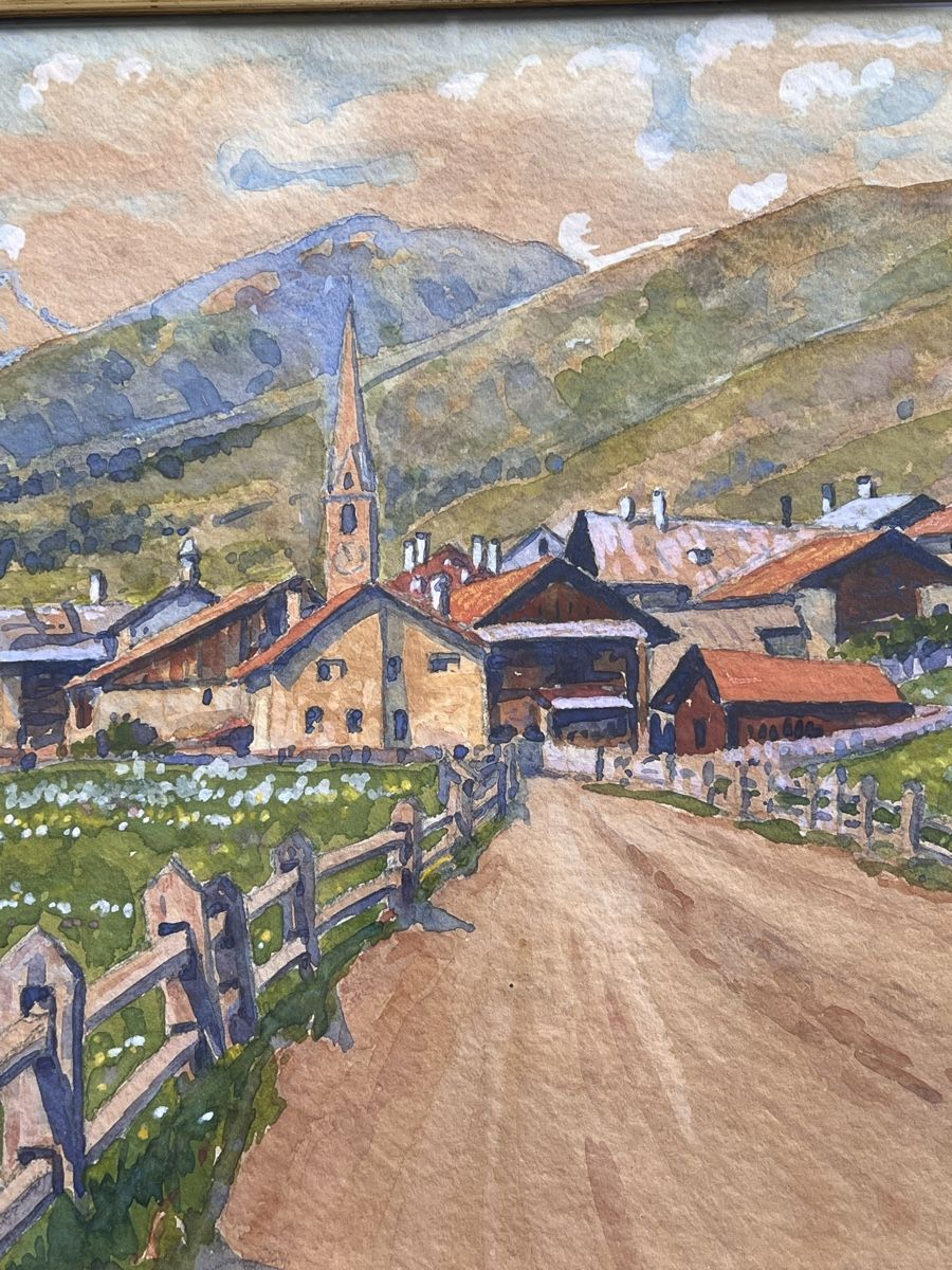 Dipinti: Anton Christoffel Scanfs Engadin Aquarell 1939 – Usato da Adliswil venduto da buch_und_kunst 2