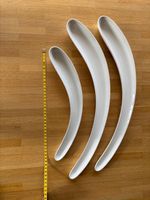 Elegante Porzellanplatten / Servierschalen in Weiss