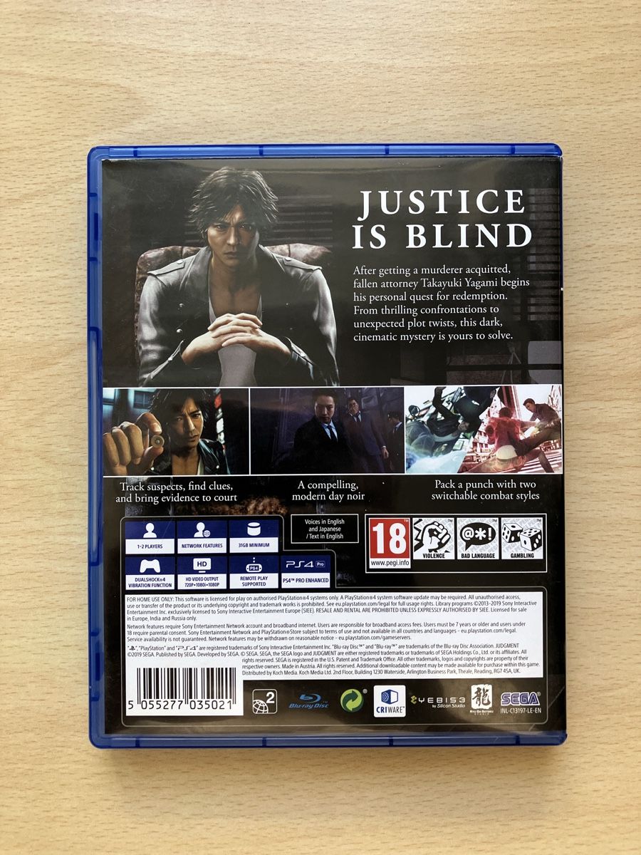 Sony Spiele: Judgment + Lost Judgment (PS4) PAL Sega – Neu (gemäss Beschreibung) aus Lausanne von Pingouin14 2