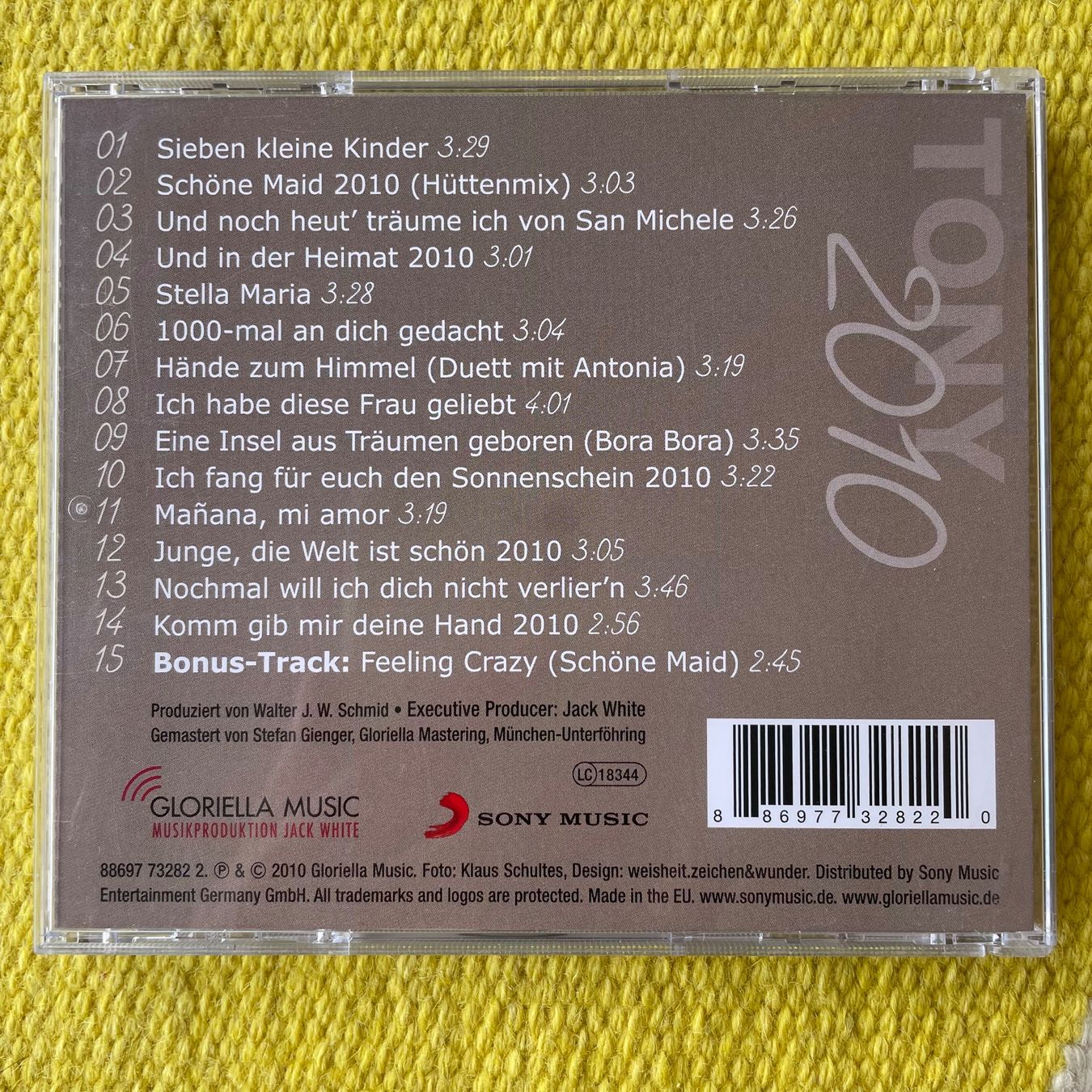 CD: TONY MARSHALL-TONY 2010 – Usato da Rorschacherberg venduto da CD-Roli 1
