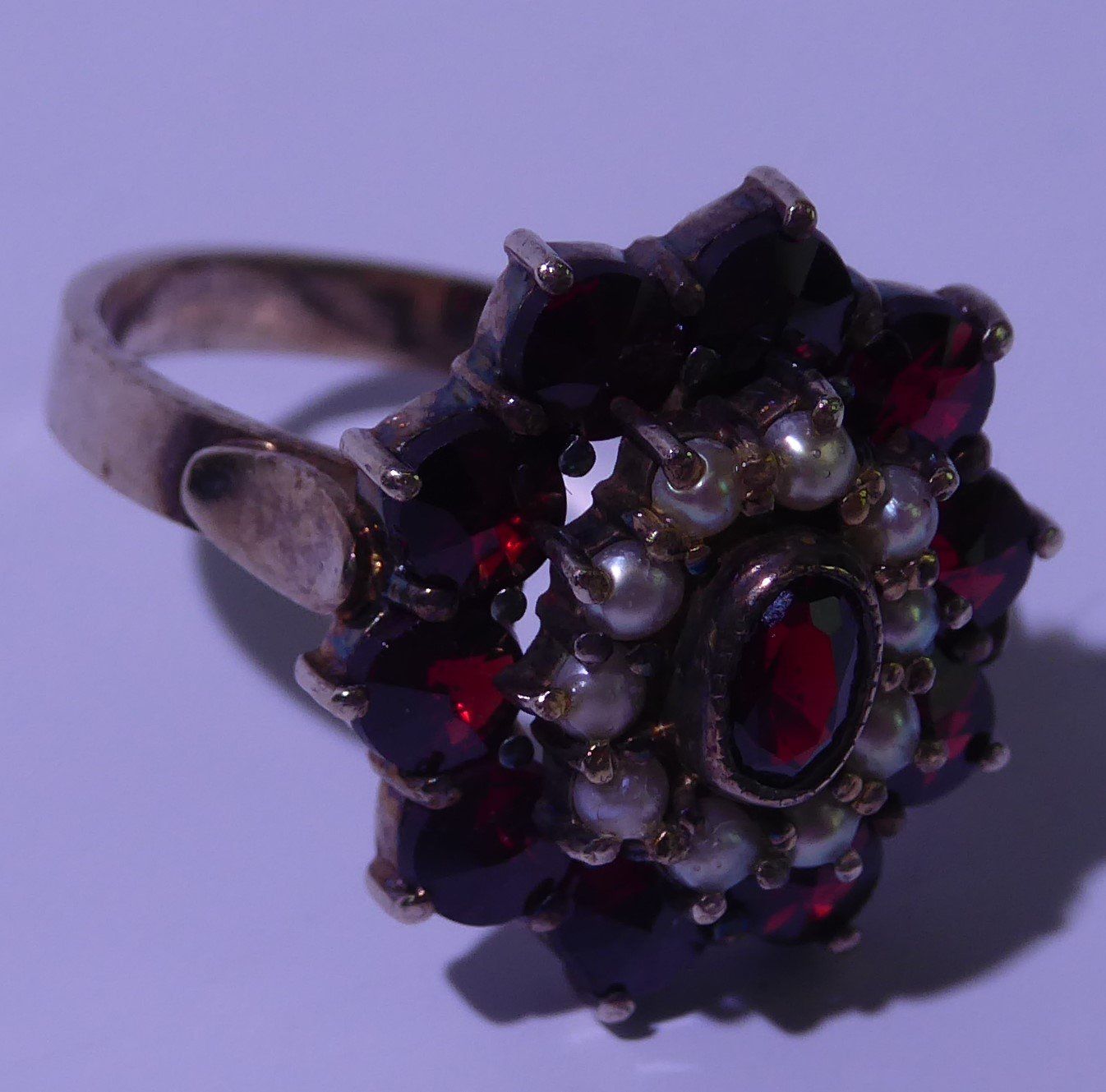 Bagues: Ring/Silber/Granat/Halbedelsteine – D'occasion à Bern par blaukreuz-brocki_BE 2