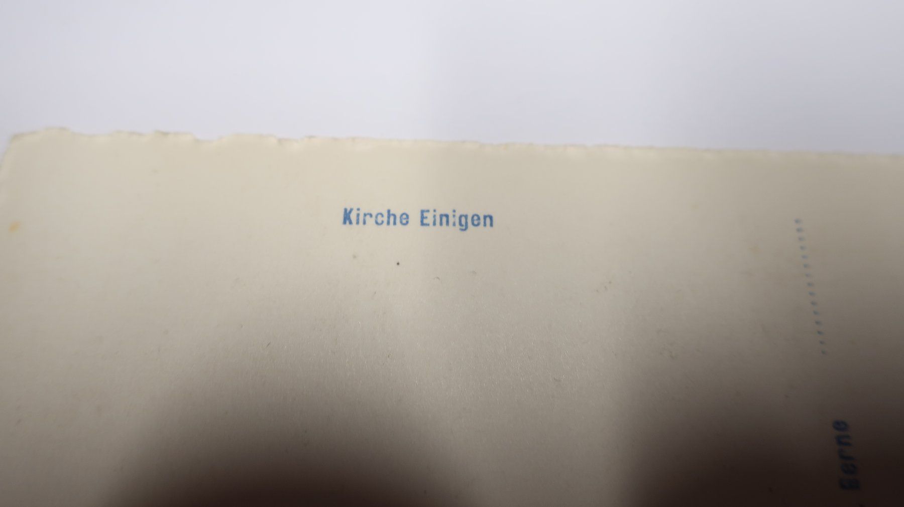 Ansichtskarten: Kirche Einigen – Defekt aus Cormoret von Pascalll2001 5
