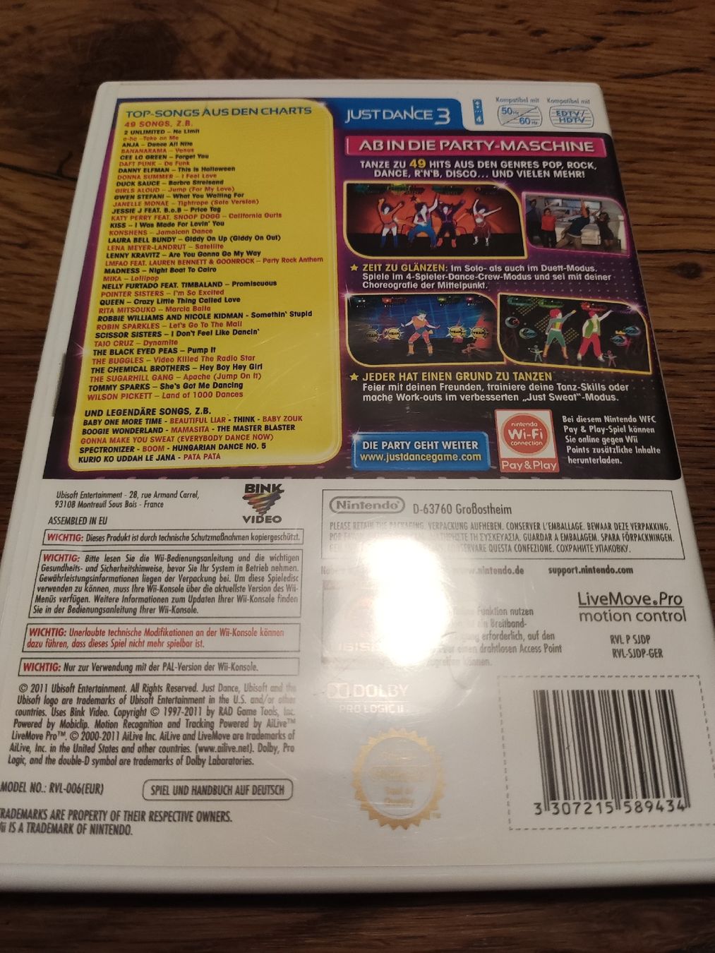 Nintendo Spiele: Just Dance 3 (Nintendo Wii) – Gebraucht aus Oberembrach von giu_7ksd 1