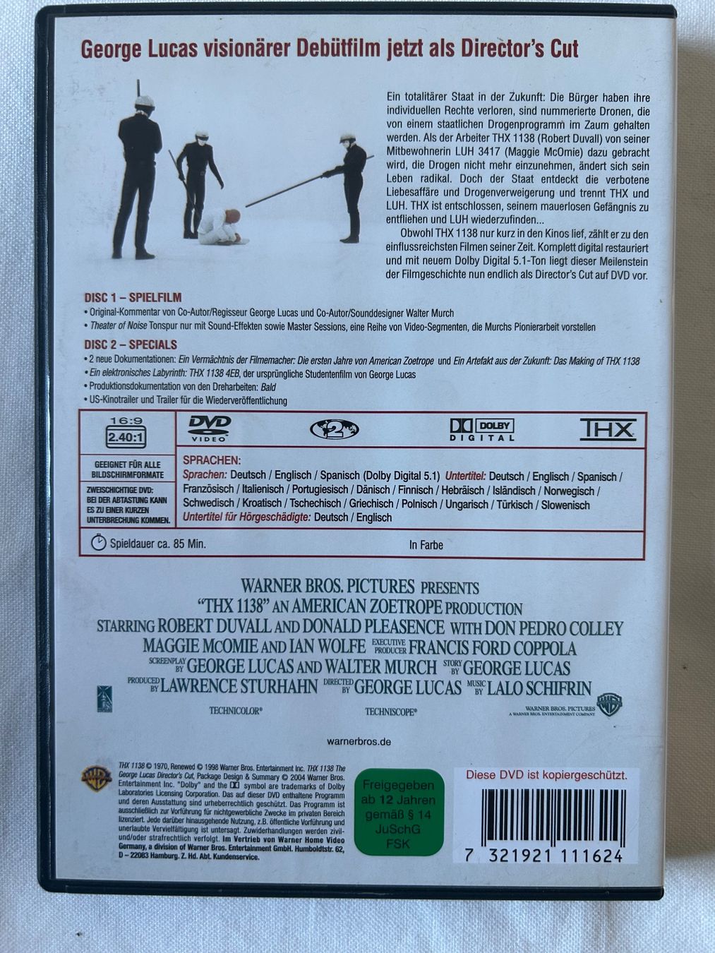 Tutti i DVDs: DVD "THX 1198" - Science-FIction – Usato da Sierre venduto da sevenworlds 1
