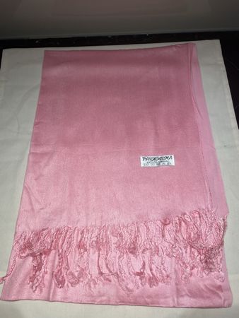 Pink Pashmina Scarf, 100% Pashmina, NEW