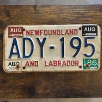 🇨🇦 Autoschild, Newfoundland Labrador ADY-195 - Kanada 