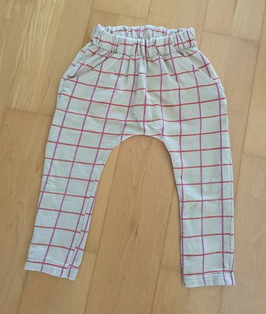 Gestreifte/Karierte Kinder-Schlupfhose – Gr. 92 (Mile)