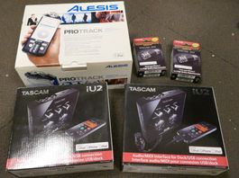 Alesis ProTrack und Tascam iU2 Interfaces