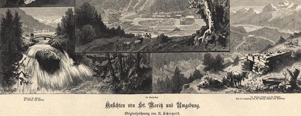 Incisioni: St. Moritz Holzstich von Schietzold – Usato da Rafz venduto da Helvet32 1