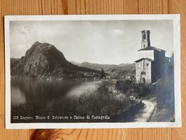 Lugano - Monte S. Salvatore e Chiesa di Castagnola - AK 1926