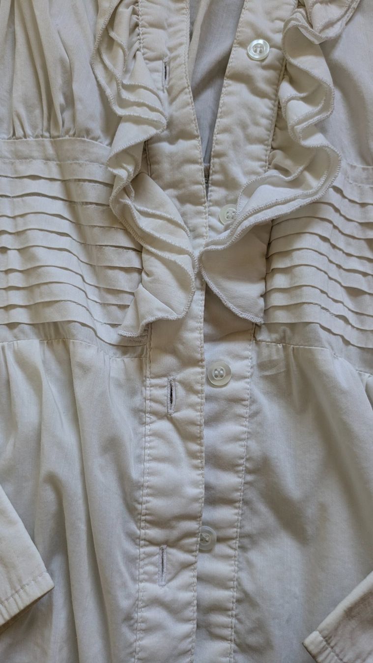 Blusen: Chemisier blanc SASCH, taille S – Gebraucht aus Orsieres von IndianaJones50a 2
