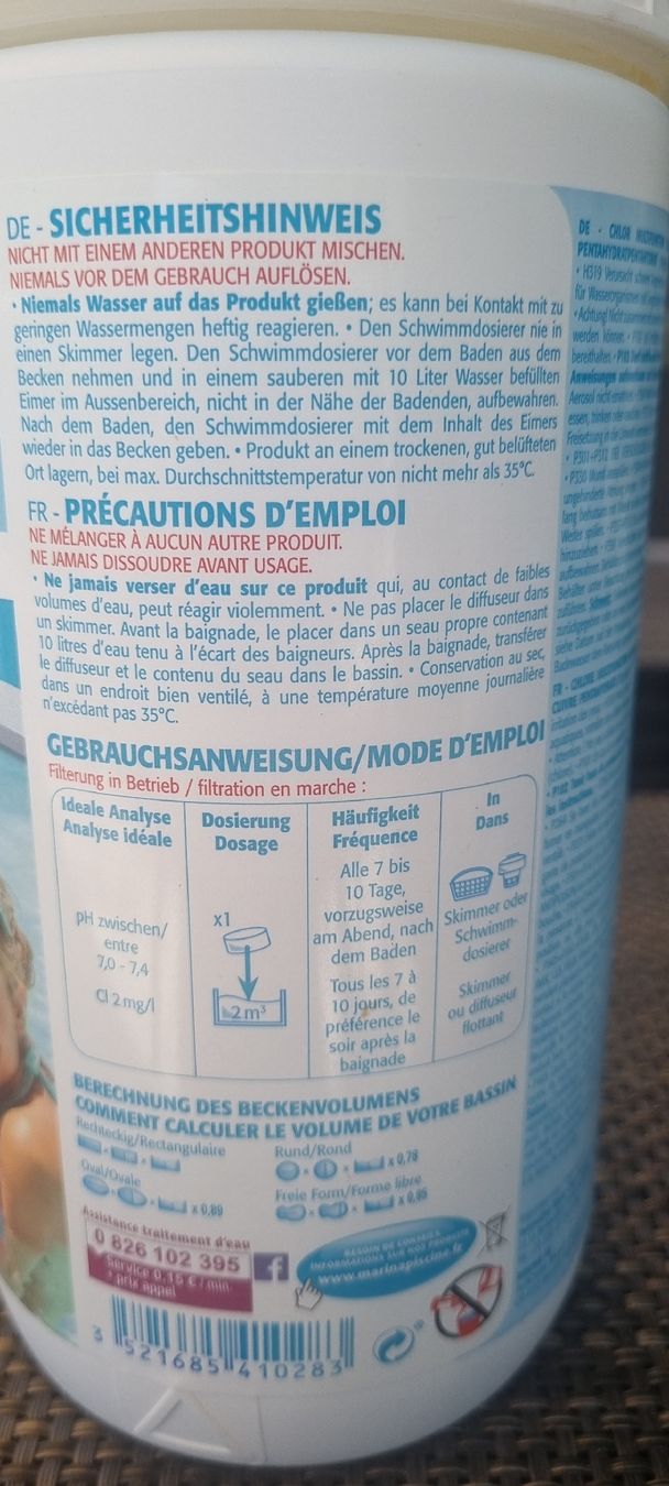 Düngerstreuer: Marina Chlore Multifunktion 1.2 kg Mini Tabletten – Gebraucht aus Steinen von Alonne 2