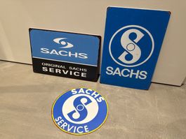 SACHS METALL Schilder Vintage Schilder / 2.Qualität Ab 10.-