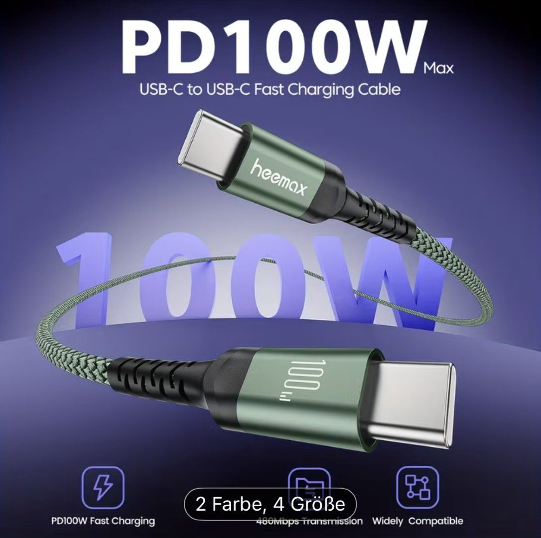 Cavi: Neues USB-C Daten und Ladekabel 1000W – Nuovo e nell'imballaggio originale da Altenrhein venduto da marcow313 1