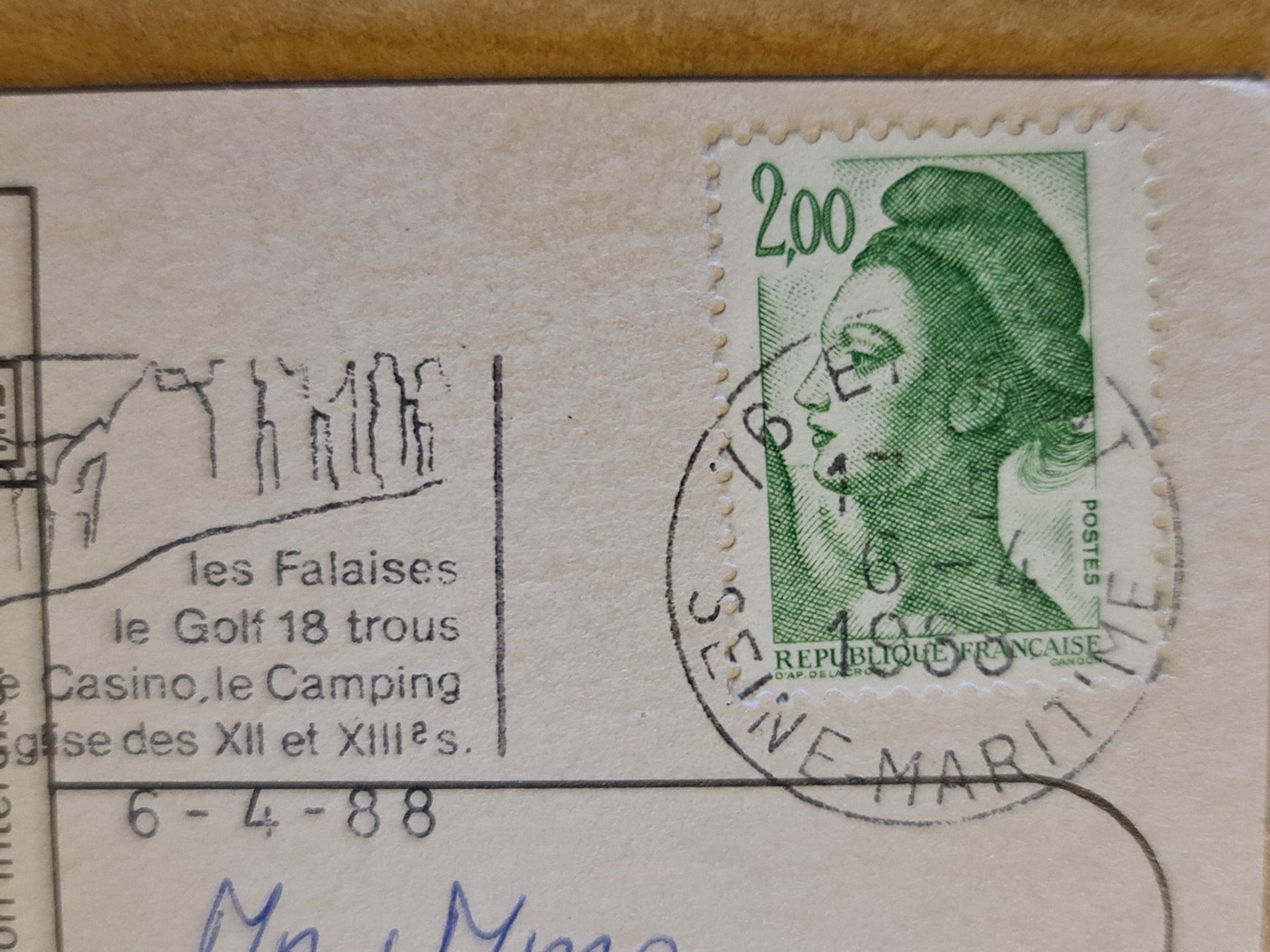 Cartoline postali: Ansichtskarte Etetrat Frankreich – Usato da Dintikon venduto da Vexi 1
