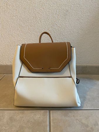 Rucksack (Parfois, beige-weiss)