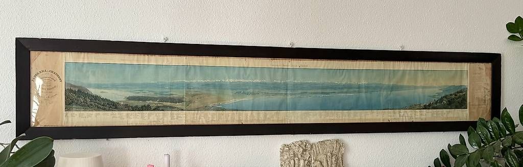 Stiche: Panorama de Chaumont sous cadre – Gebraucht aus Lausanne von huggylesbonstuyaux01